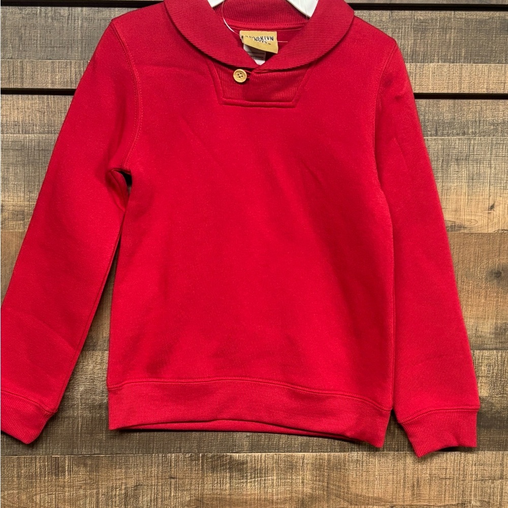 Brooklyn Boys Red Knit Shirt Size 7 New With Tags